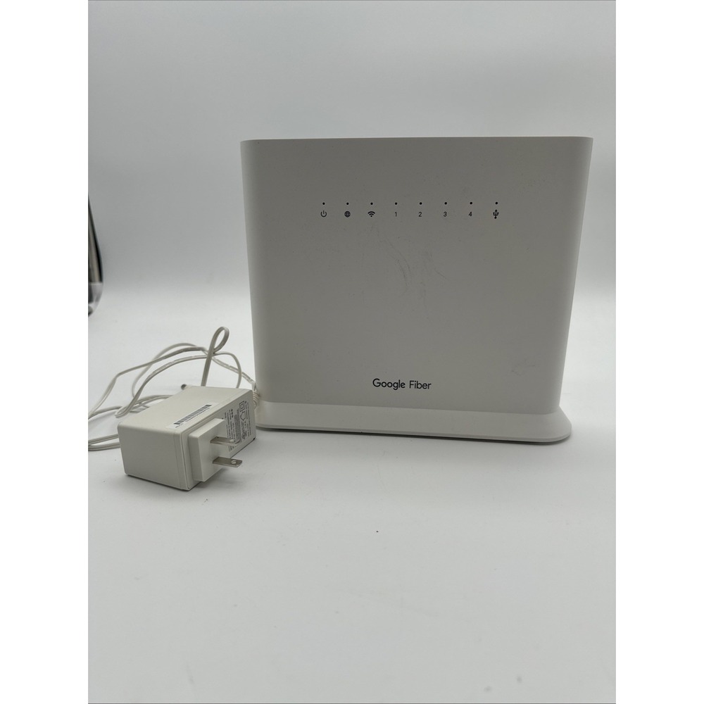 Google Fiber WiFi 6 Router & Cords, 2023 Model - GRAX210T Open Box